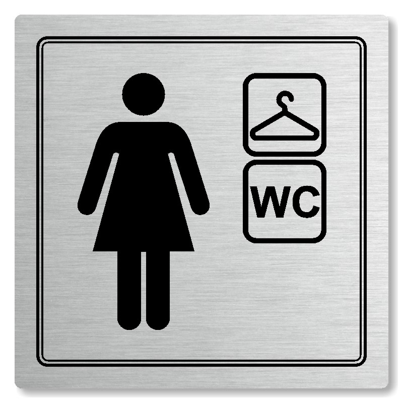 Piktogram Šatna ženy, wc
